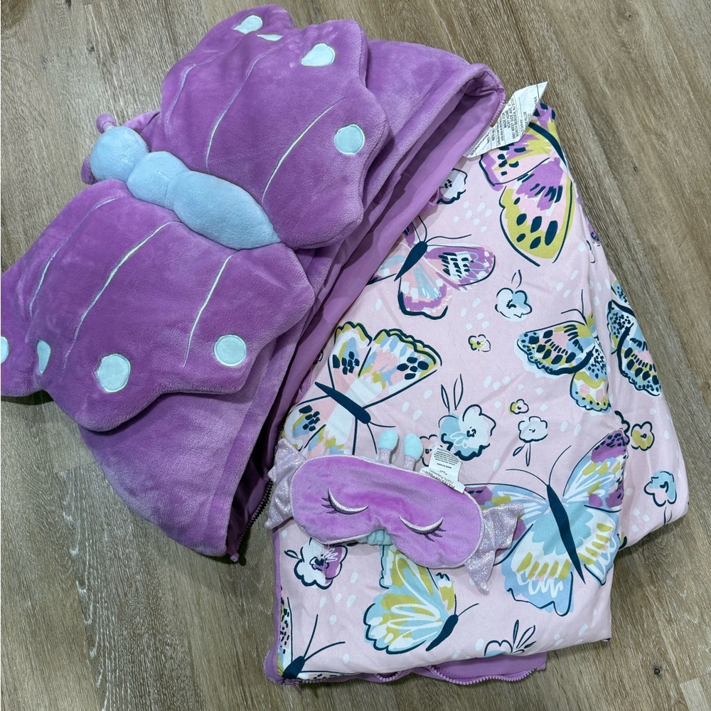 Butterfly Kids Sleeping Bag